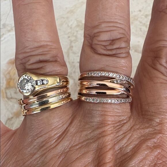 Pandora Sparkling & Polished Lines Ring
14K Rose Gold Plated - Picture 3 of 11